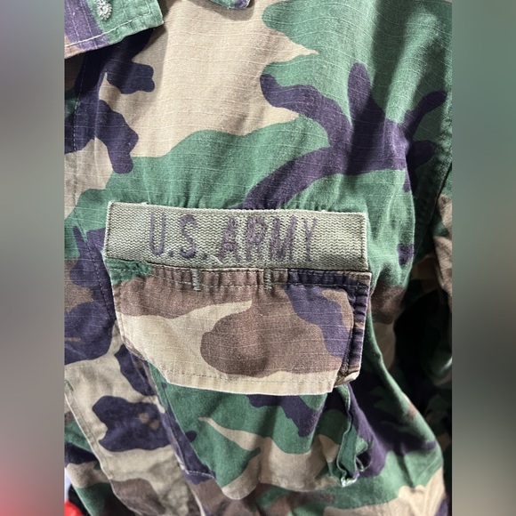 American Apparel U.S “Army Ranger” Hot Weather Woodland Camouflage Jacket Large - Picture 2 of 12
